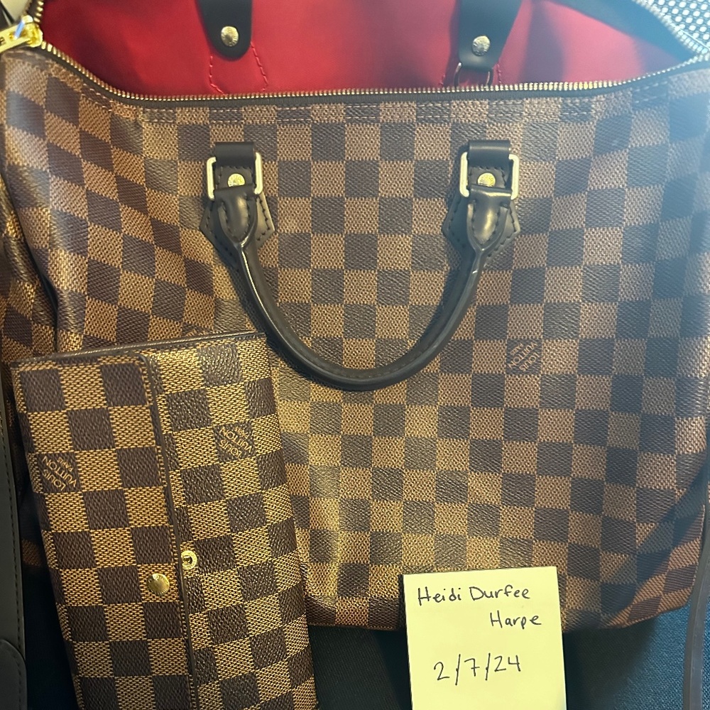 Louis Vuitton speedy 35 bandouliere damier ebene